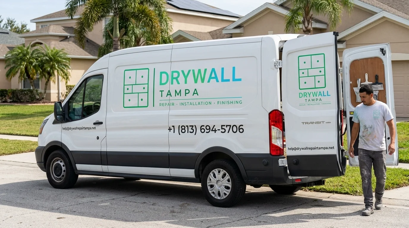Drywall Tampa - Branded Van 1