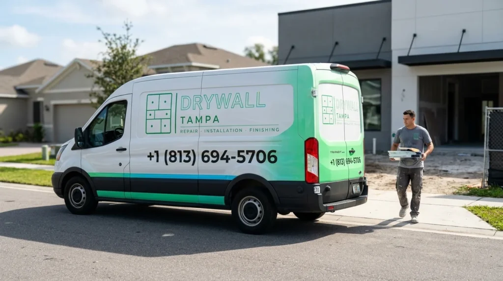 Drywall Tampa - Branded Van 2